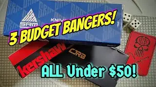 3 Budget BANGER Knives - ALL Under $50, Which is BEST? Kershaw Kindred, CJRB Lyrid & SRM 258L-GN!