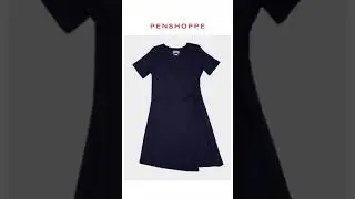 Penshoppe Skater Dress Navy Blue Color Crowdsourcing Shopee