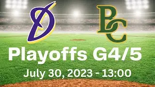 2023 Baseball PLAYOFFS G4/5: M&uuml;nchen-Haar Disciples vs. Bonn Capitals