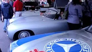 Mercedes Benz 300SL W194 warming up at Goodwood 2012