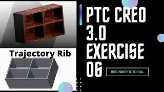 Creo Tutorial for beginners -6 | Creo Trajectory Rib | CAD 3D Design Tutorial