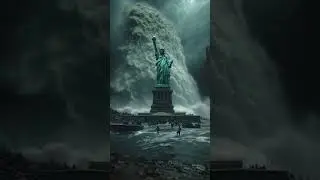 &ldquo;Tsunami Destroys Statue of Liberty &ndash; Caught on Camera&rdquo;#StatueOfLiberty #TsunamiDisaster  #MegaWave