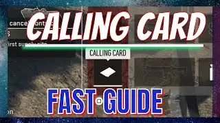 Mw2 Dmz *CALLING CARD* Fast Guide !! (Tier 1 Redacted Faction)