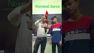 Viral Video- Science experiment Normal force😱 #shorts #physics #ytshorts #trending #youtubeshorts
