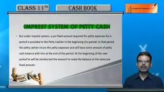 CBSE Class 11 Accounts- Cash Book (Imprest System)