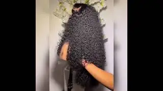 Long Curly 13x4 Full Lace Front Wigs Thick High Density Pre-plucked Human Hair Wig