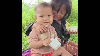 Two Children Visiting a Neighbor&rsquo;s Home in the Village