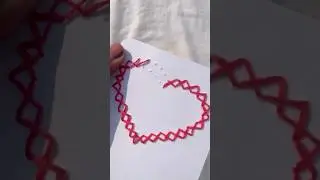 Heart Thread card ❤️ #handmade #smallbusiness #embroidery #cards #giftforher #craft #handmade craft