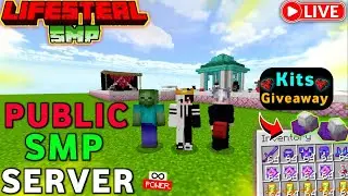 ⚡ Best Free Cracked Public Lifesteal SMP Minecraft 1.21 | 24/7 Online | Java + PE | Free To Join 🚀