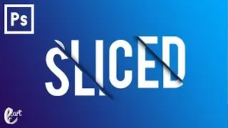Sliced Text Effect in Photoshop - Tutorial Photoshop