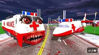 Ambulance Plane Vs Ambulance Train IN INDIAN BIKE DRIVING 3D 🤯