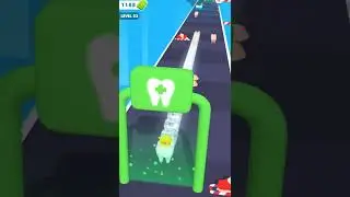 Tooth Run- All Levels Walkthrough Gameplay iOS,Android Relaxing Video Update Level #shorts
