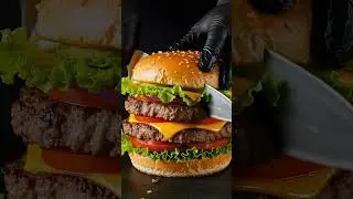 Burger Slice ASMR 🍔🔪 #satisfying