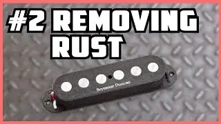 Remove the rust from guitar pickups poles