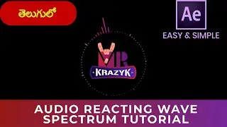 How to create Audio Reacting Wave Spectrum using After Effects.. After Effects Tutorial Telugu