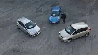 Leaf vs Prius C vs Tiida