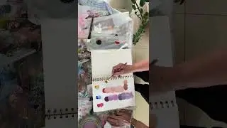 Variety of harmonised  colours from limited palette.
