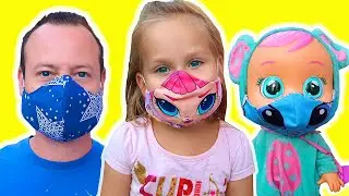 Wear Your Mask Song with Nika and Dad | Nursery Rhymes & Kids Songs