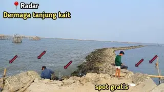 mancing di belakang radar, dermaga nelayan tanjung kait || spot mancing gratis