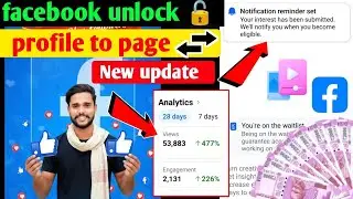Facebook unlock kaise kare facebook new update  facebook convert to page #kaushalkohinoor307 
