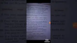 Class-7th, English Reader, Honeycomb, Speaking and Writing portion