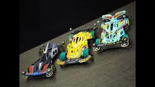mini 4WD LOVE [2] - STRATO VECTOR, TIGER ZAP, BEAK SPIDER, MAX BREAKER, SHADOW BREAKER