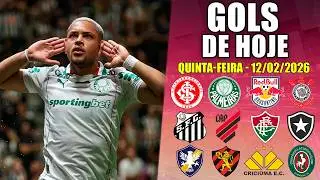 ⚽ TODOS OS GOLS DESTA QUINTA-FEIRA 12/02/2026 - GOLS DE HOJE BRASILEIR&Atilde;O S&Eacute;RIE A +ESTADUAIS 2026