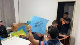 Produ&ccedil;&atilde;o de pipa para o festival