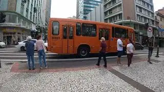 Walking In Curitiba City Centre, Paraná, Brazil
