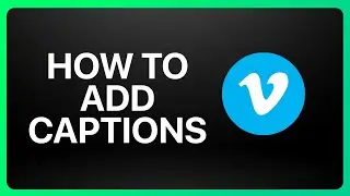 How To Add Captions On Vimeo Tutorial