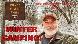 Winter Camp! Ponca State Park  - Solo Van Camping