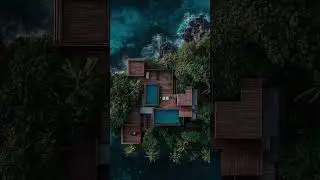 Where geometry meets the jungle.Where every edge touches the ocean&rsquo;s breath #architecture #shorts