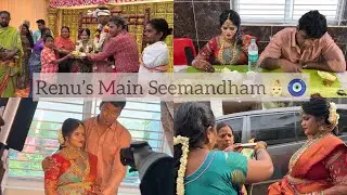 Renu’s Seemandham👼🏻🖤🧿Bless us😍🙏🏻 #renukakumaravel #ragupathi #therarevlogs #baby shower