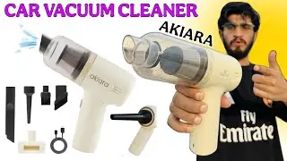 Akiara 5IN1 Portable Car Vacuum Cleaner with Blower LT-125 || Best Rechargeable Car Vacuum Cleaner