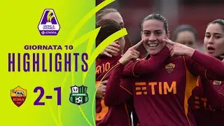 Roma-Sassuolo 2-1 | Destro al volo di Corelli: giallorosse campionesse d'inverno | #SerieAWomen