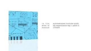 automatonism modular synth lab experiments day 1 patch 2