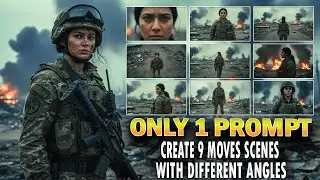 Only 1 Prompt Can Create 9 Movie Scenes with the Same Character!😱