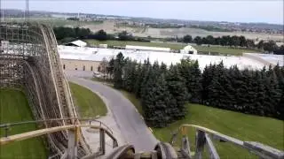 Canada's Wonderland: Wild Beast / On Ride Front Row POV / July 12, 2015