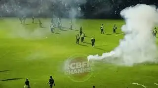 video viral - rusuhan di stadium malang indonesia-
