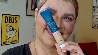 Testei a Base Mia Make Antioxidante por 10 horas na minha pele madura. #bases #makeup