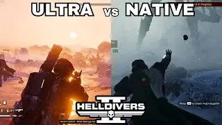 RTX 4070 Helldivers 2: Ultra vs Native Graphics on an Icy Bugpocalypse!