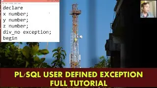 User defined Exception PLSQL | PLSQL Exception | Exception in PLSQL | Create own Exception in PLSQL