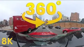 360° VR NYC Drive on a Cloudy Day – NoHo in 8K | Moody, Nostalgic POV