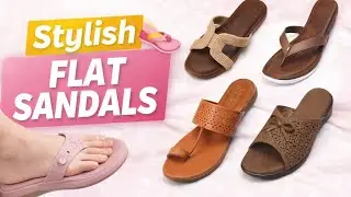 Stylish Flat Sandals for Women 👡 | Comfortable & Trendy Sandal Designs