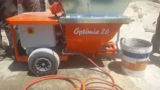 Spray traditional mortar? Mixer's Optimix 20