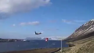 Takeoff from Isafjordur Airport