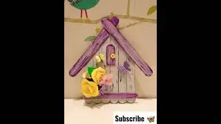 Beautiful Ice cream Sticks Crafts.Ideas ❤️Handmade Decuration in Icecream Sticks #shorts #Stickideas