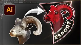 E Spor Maskot Logo Tasarımı Nasıl Yapılır? Adobe illustrator cc dersleri