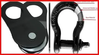 Quality product -  TGL 3 inch, 8 Foot Tree Saver, Tow Strap with D Ring Shackle and 10 Ton Snatch Bl