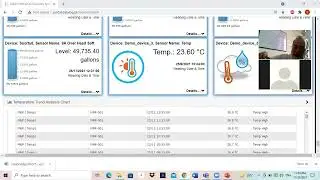 Datalog Live Demo - How do sensor's show data on portal Dashboard